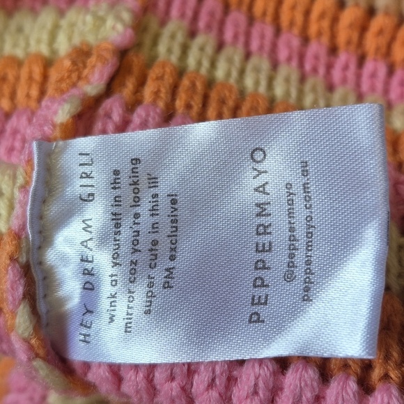 Dolls Kill Peppermayo Good Life Crochet Halter Dress, Size S/M - Picture 11 of 12